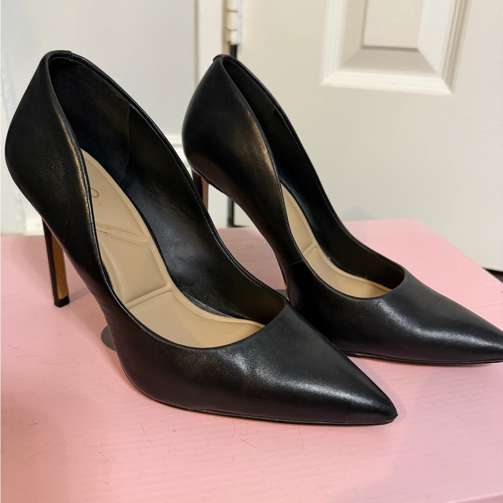 Aldo Black Pointed-Toe Stiletto Pumps